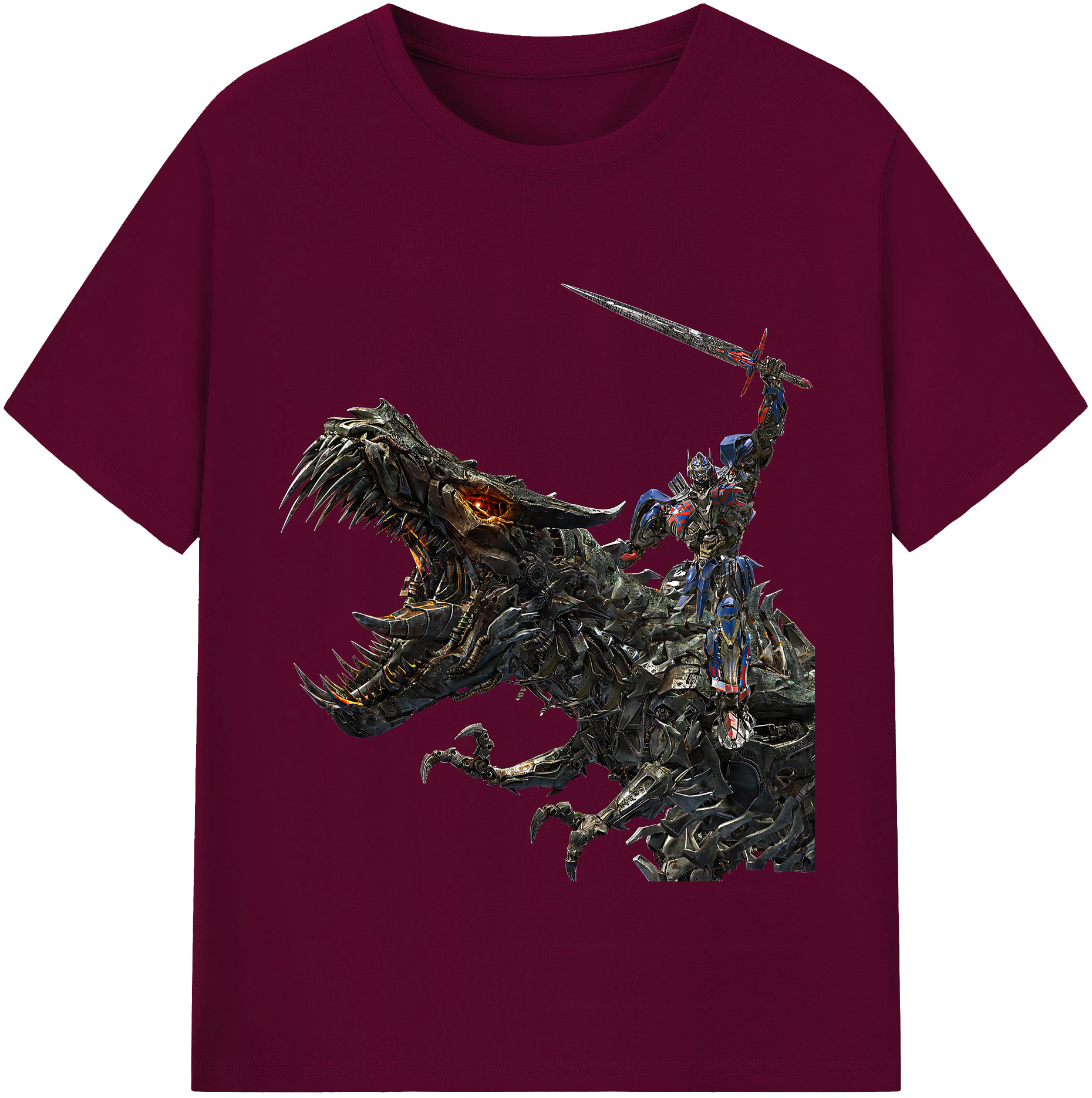 （画像用） Transformers トランスフォーマー レディースカジュアルプリントTシャツ（綿100％）